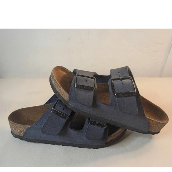 BIRKENSTOCK Arizona Kids Birkibuc Navy EU 26 US 8 - Picture 7 of 9